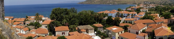 Kilkadziesiąt schodków i oto widok z kościoła w Petrze 