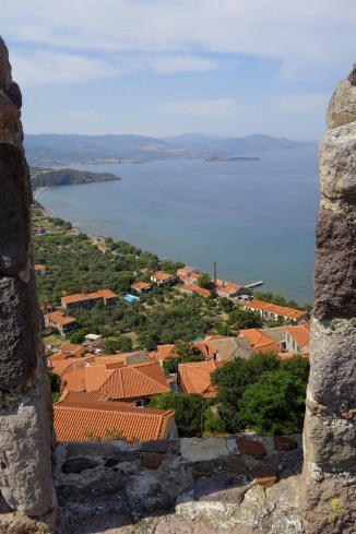 Widok z zamku w Molivos