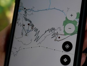 mapa trasa cetinje- kotor